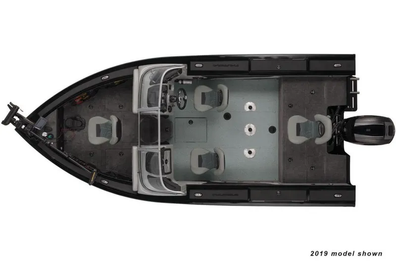 Slide: The Image of Luftaufnahme eines Tracker Targa V-19 WT Tournament Edition Bootes mit vier Sitzen und einem Außenbordmotor. - 22