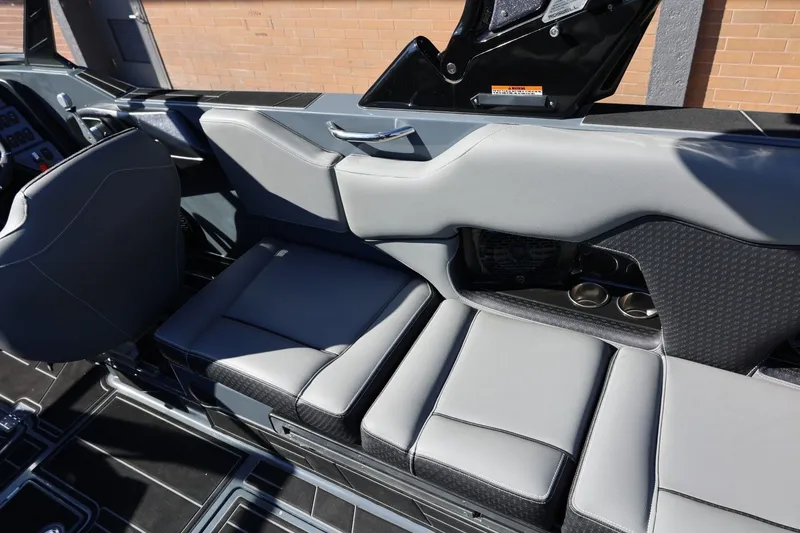 Slide: The Image of 2022 Supreme ZS252 interior with sleek gray seating and modern design elements. - 35