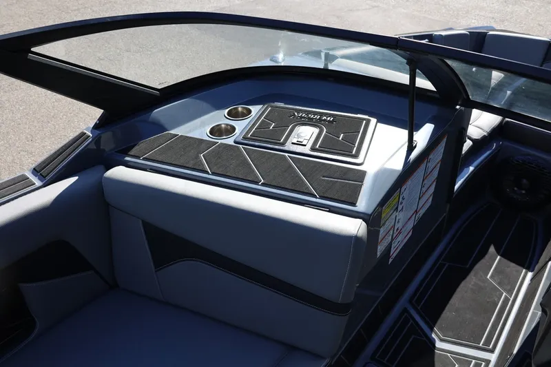 Slide: The Image of Interior of 2022 Supreme ZS252 boat with sleek seating and cup holders. - 51