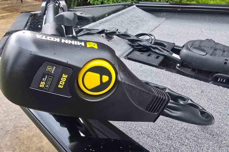 Slide: The Image of Minn Kota Edge trolling motor on 2017 Tracker Pro Team 175 TXW boat deck. - 13
