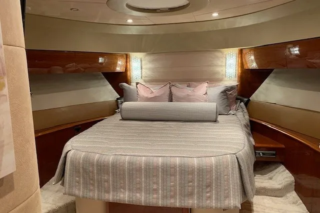 Slide: The Image of Luxurious bedroom interior of 2007 Princess 67 Flybridge Motor Yacht. - 33