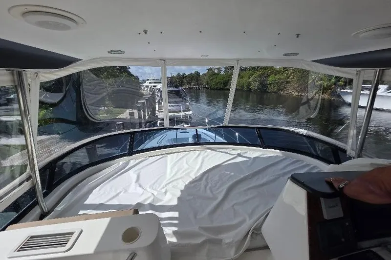 Slide: The Image of 2008 Neptunus Flybridge MY yacht interior with scenic waterway view. - 28
