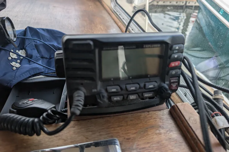 Slide: The Image of Radio equipment on a 1979 SUNYONG PS Trawler's wooden dashboard. - 36