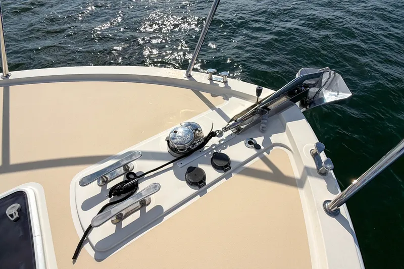 Slide: The Image of Bow of 2017 MJM 50z yacht with anchor and winch system. - 52