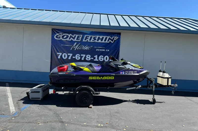 The Image of 2021 Sea-Doo RXT-X 300 jet ski on trailer at Gone Fishin' Marine. - 0
