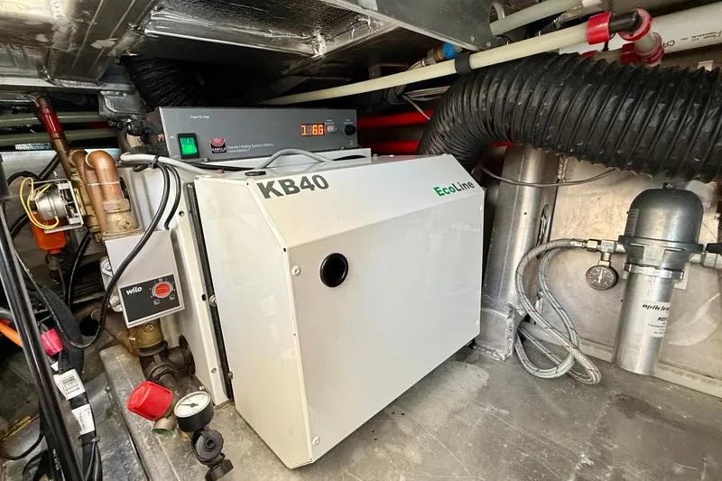 Slide: The Image of Engine room of 2015 Coastal Craft 45 with EcoLine KB40 heating system. - 75