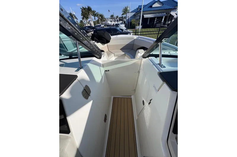 Slide: The Image of 2022 Boston Whaler 280 Vantage boat interior with sleek design and modern features. - 20