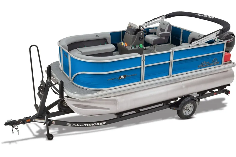 Slide: The Image of Sun Tracker Party Barge 16 DLX 2027 - 25