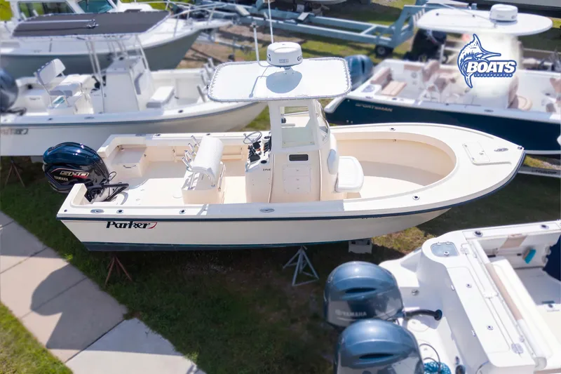 The Image of 2013 Parker 2300 Special Edition boat with Yamaha engine, displayed outdoors. - 0