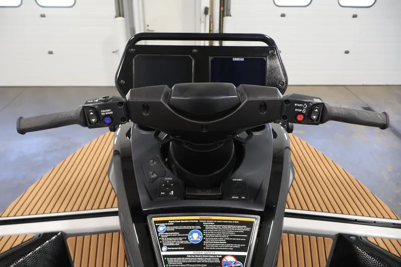 Slide: The Image of 2027 Yamaha WaveRunner Crosswave dashboard with controls and display screen. - 4