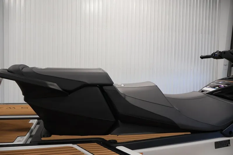 Slide: The Image of 2027 Yamaha WaveRunner Crosswave jet ski with sleek black seat design. - 13