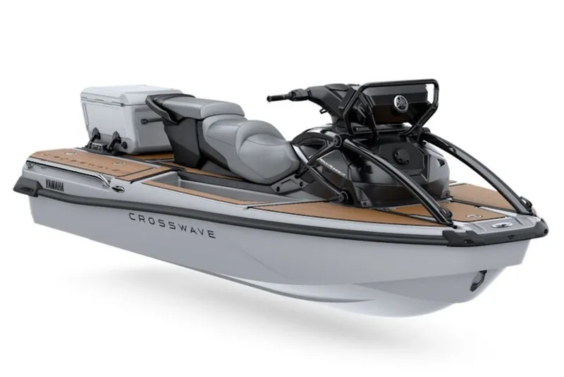 Slide: The Image of 2027 Yamaha WaveRunner Crosswave, sleek design, gray and black, advanced watercraft. - 21