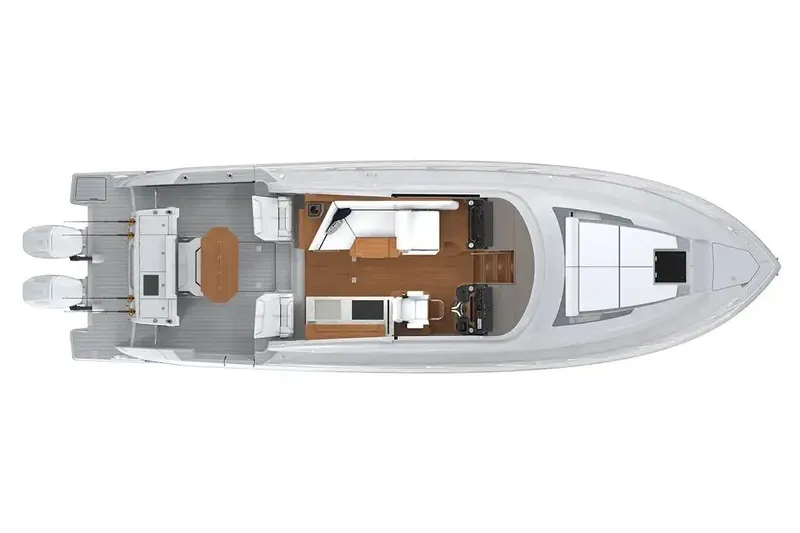 Slide: The Image of Manufacturer Provided Image: Top view of 2026 Tiara Yachts 43 LE, showcasing sleek design and spacious layout. - 21