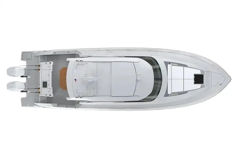 Slide: The Image of Vue aérienne du Tiara Yachts 43 LE 2026, design luxueux. - 18