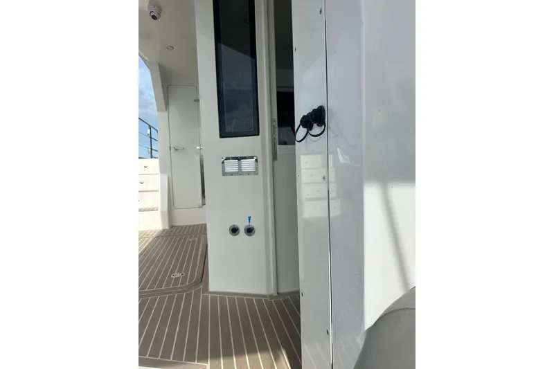 Slide: The Image of 2023 Longreach 58 yacht interior with sleek design and modern finishes. - 15