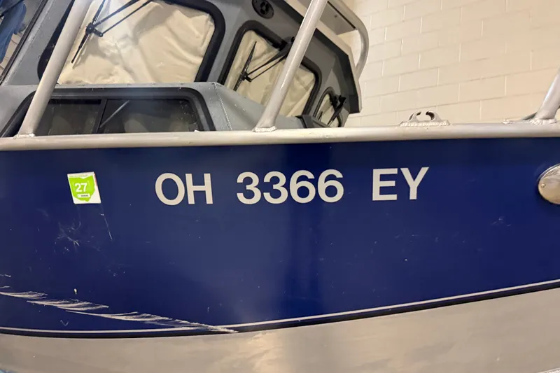 Slide: The Image of 2012 Wooldridge 29 Super Sport Pilothouse boat with registration OH 3366 EY. - 1