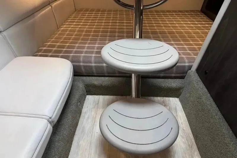 Slide: The Image of Interior of 2022 Formula 350 Crossover Bowrider with seating and circular steps. - 15