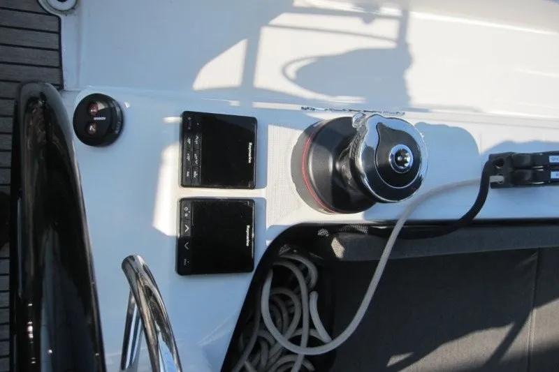 Slide: The Image of 2024 Jeanneau Sun Odyssey 380 yacht deck controls and winch system. - 43