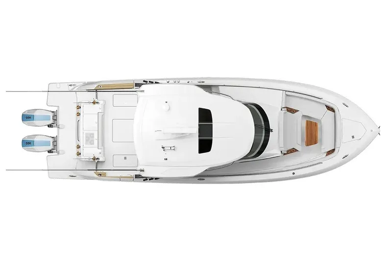 Slide: The Image of Manufacturer Provided Image: Top view of 2026 Tiara Yachts 39 LS luxury boat with dual engines. - 14