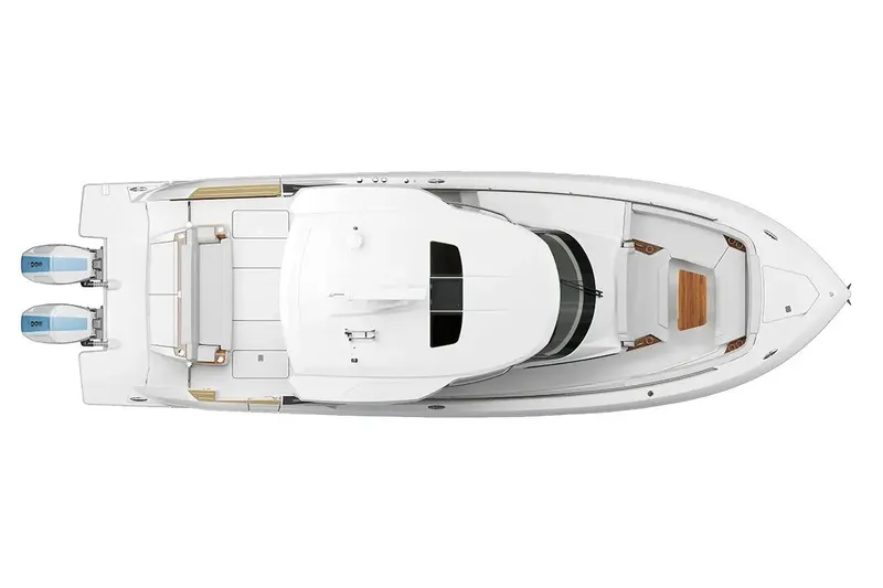 Slide: The Image of Manufacturer Provided Image: Top view of 2026 Tiara Yachts 39 LS, showcasing sleek design and dual engines. - 15