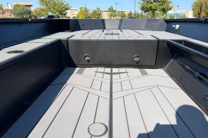 Slide: The Image of 2027 Tracker Grizzly 1756 T Marsh boat interior with sleek, modern design and spacious layout. - 18