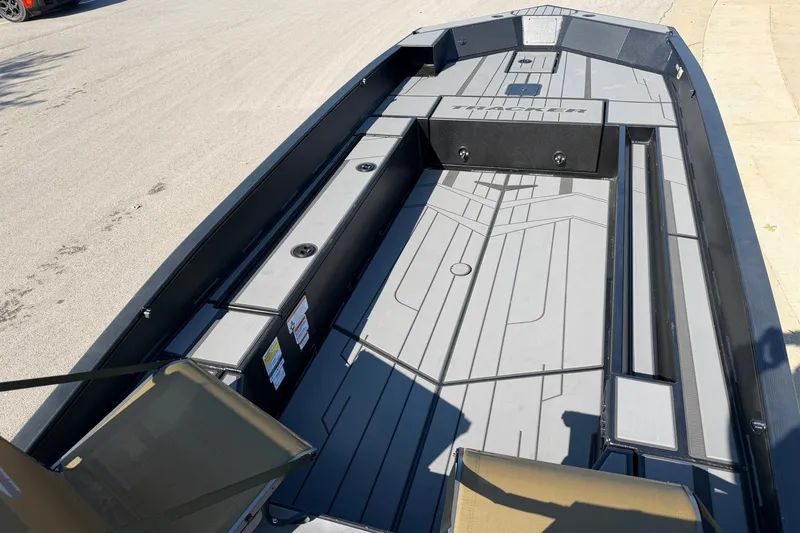 Slide: The Image of 2027 Tracker Grizzly 1756 T Marsh boat interior with sleek, modern design. - 13