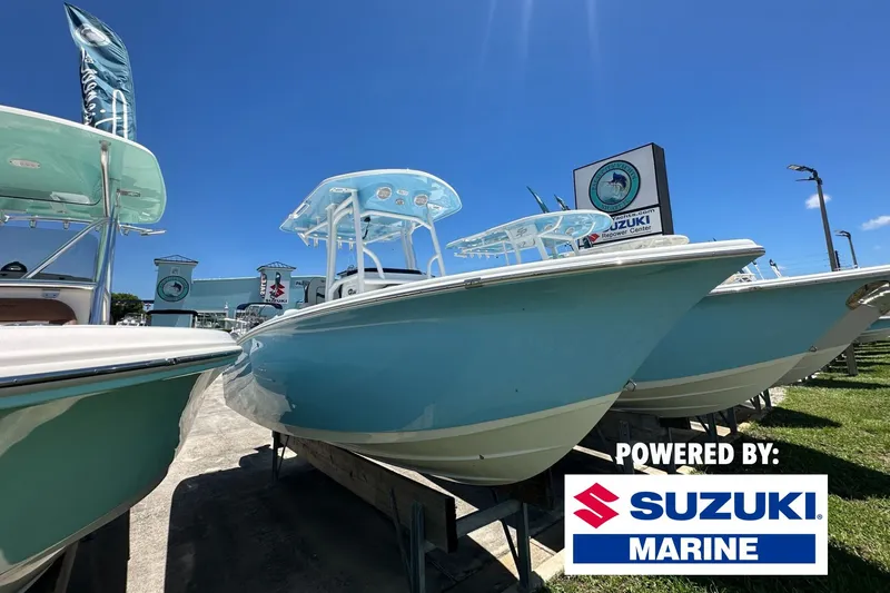 The Image of 2026 Sea Pro 222 Center Console boat displayed at Suzuki Marine dealership. - 0