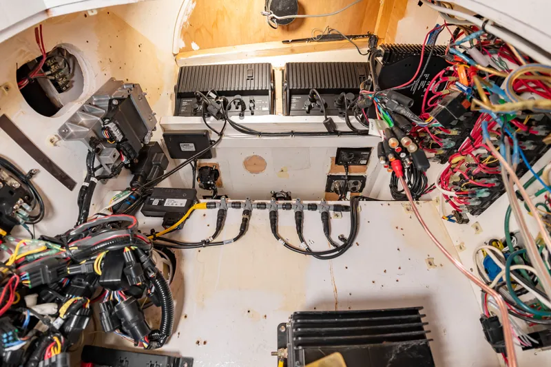 Slide: The Image of Electrical system of a 2006 Custom Carolina 36 Express boat. - 45