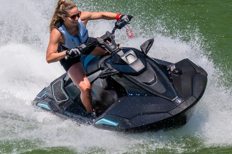 Slide: The Image of Person riding 2027 Yamaha WaveRunner JetBlaster PRO 2-Up on water. - 5