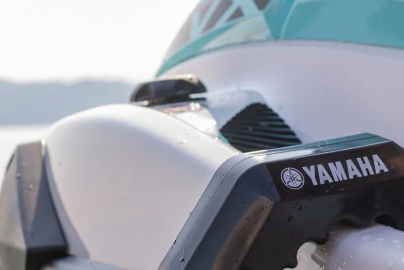 Slide: The Image of 2027 Yamaha WaveRunner VX close-up, showcasing sleek design and branding. - 6