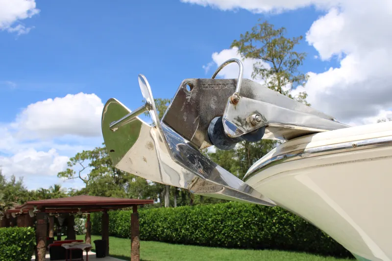 Slide: The Image of Bow anchor of 2016 Sea Fox 288 Commander against blue sky background. - 42