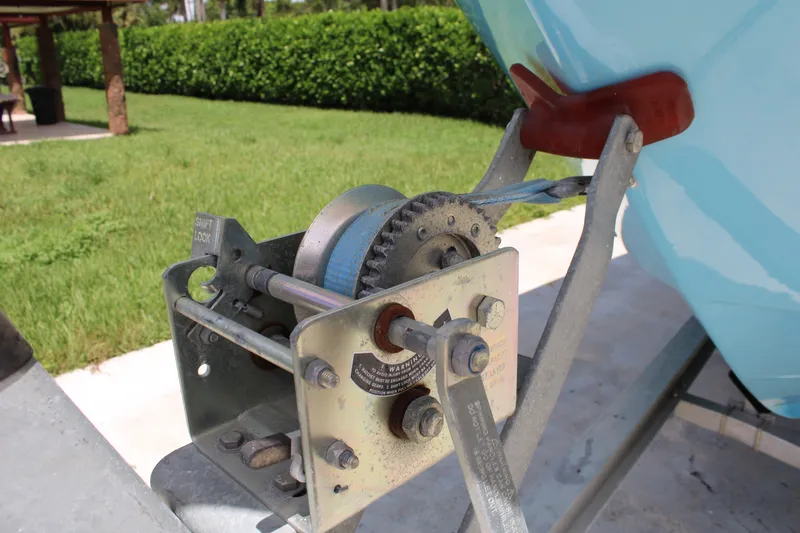 Slide: The Image of Trailer winch mechanism for 2016 Sea Fox 288 Commander boat, parked on grass. - 41