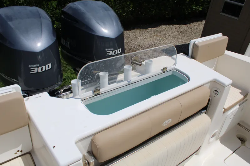 Slide: The Image of 2016 Sea Fox 288 Commander boat with dual Yamaha 300 engines and livewell. - 25