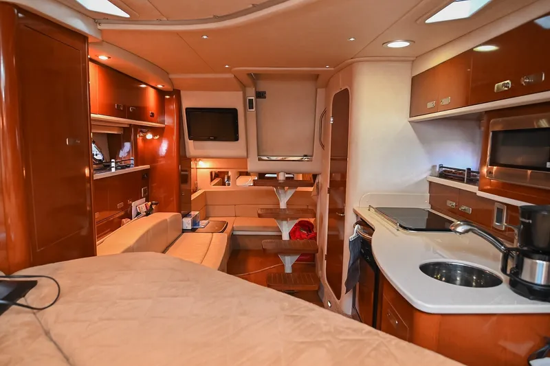 Slide: The Image of Luxurious interior of 2011 Sea Ray Sundancer 330 yacht with modern amenities. - 35