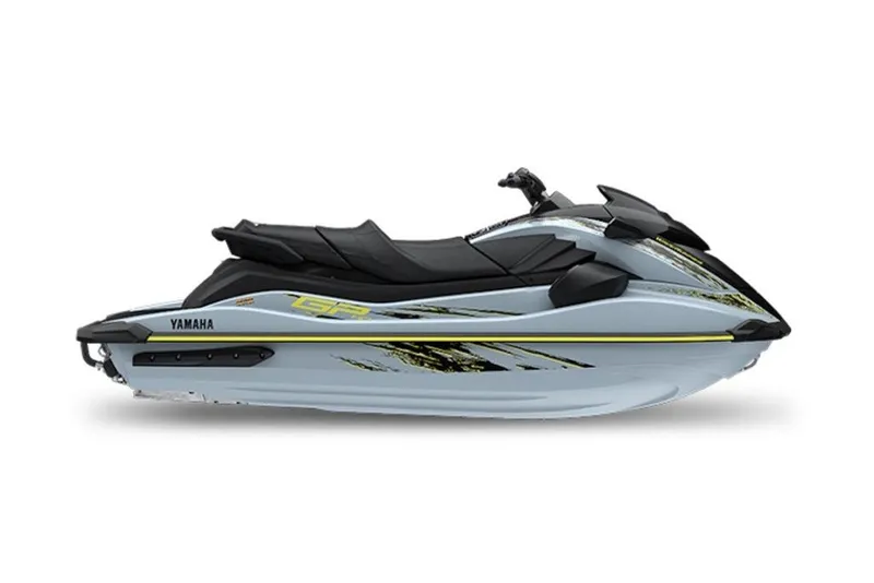 The Image of 2027 Yamaha WaveRunner GP HO jet ski, sleek design with dynamic graphics. - 1