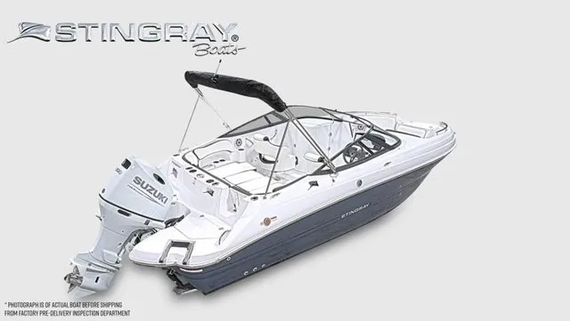 Slide: The Image of Stingray 22DC 2027: Sleek design with Suzuki outboard motor, perfect for leisure cruising. - 10