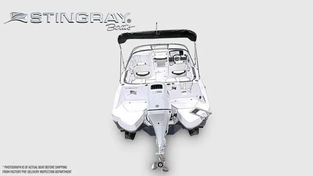 Slide: The Image of Stingray 22DC 2027: A modern motorboat with an open deck, ideal for leisure activities on the water. - 12