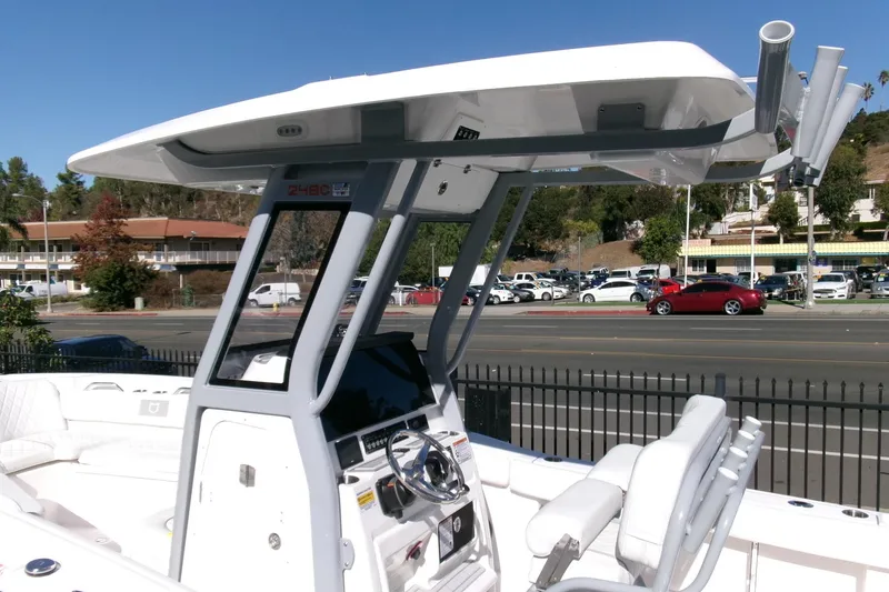 Slide: The Image of 2026 Sea Fox 248 Commander boat with modern helm and seating. - 21