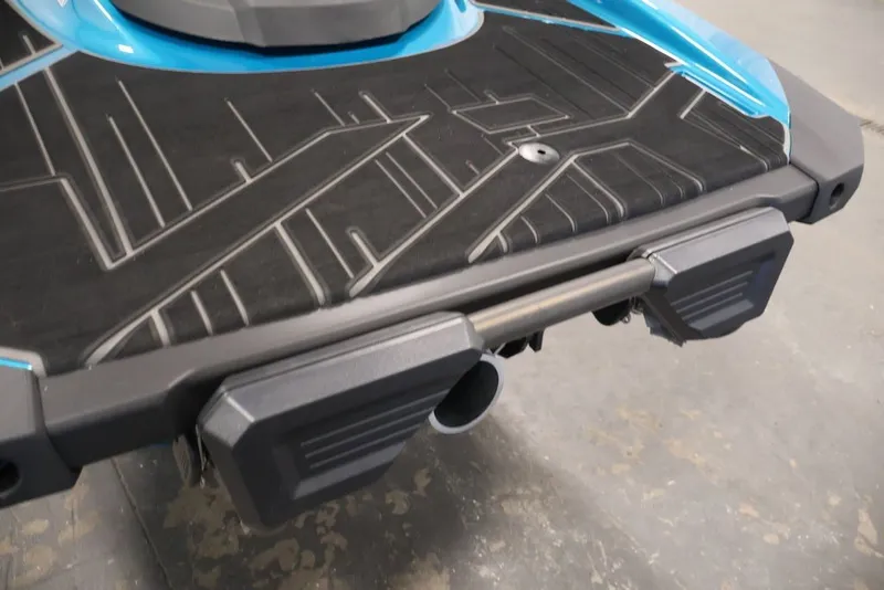Slide: The Image of 2027 Yamaha WaveRunner VX Limited rear deck with sleek design and blue accents. - 17
