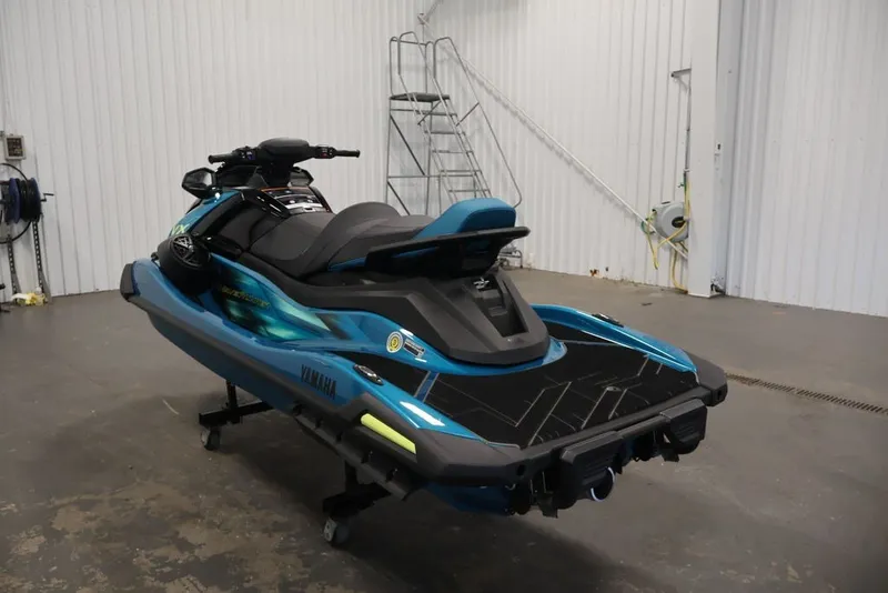 Slide: The Image of 2027 Yamaha WaveRunner VX Limited in a garage setting, showcasing sleek design and vibrant colors. - 11