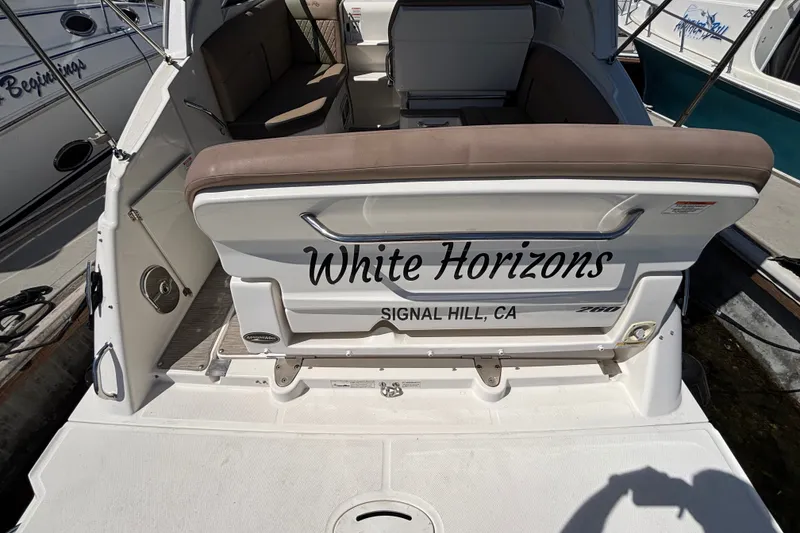 Slide: The Image of 2016 Sea Ray Sundancer 260 boat named "White Horizons" docked in Signal Hill, CA. - 5