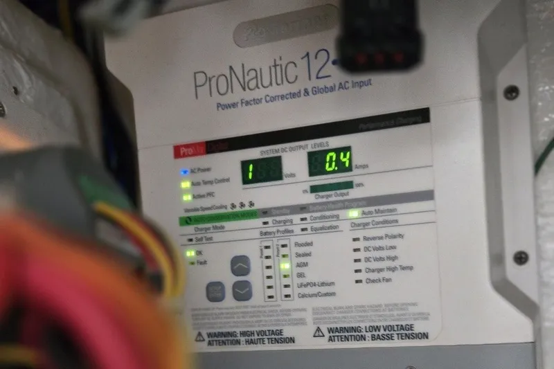 Slide: The Image of ProNautic 12 marine battery charger in 2018 Invincible 39 Open Fisherman boat. - 35