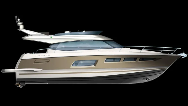 Slide: The Image of Manufacturer Provided Image: 2013 Prestige 550 luxury yacht with sleek design and modern features. - 86