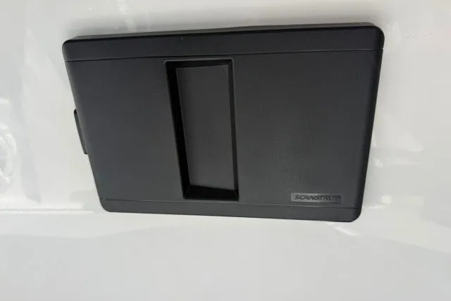 Slide: The Image of Black panel on 2027 Monterey Elite 30 OB boat exterior. - 16
