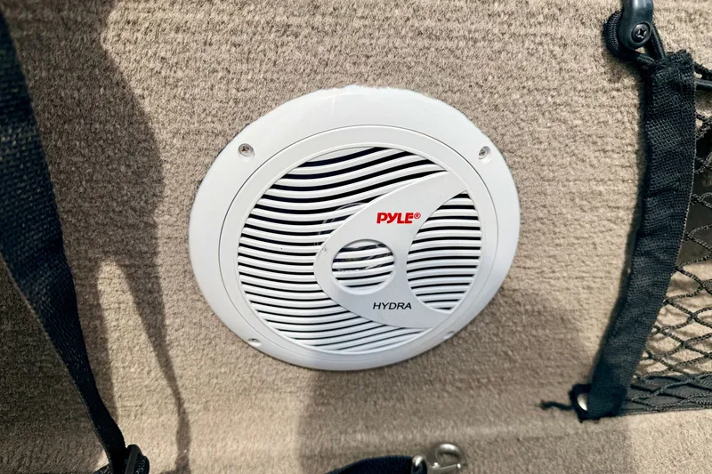 Slide: The Image of Pyle Hydra speaker installed in 2008 G3 Angler V185 FS boat interior. - 72