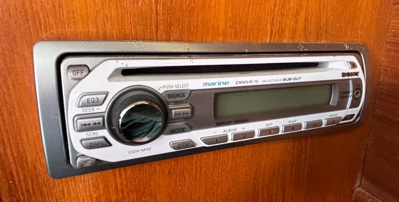Slide: The Image of Sony marine stereo system in a 1985 Nonsuch 30 Ultra. - 48