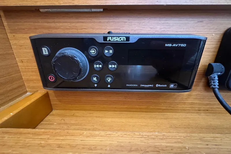 Slide: The Image of Fusion MS-AV750 audio system on Jeanneau Sun Odyssey 389, 2018 model. - 57