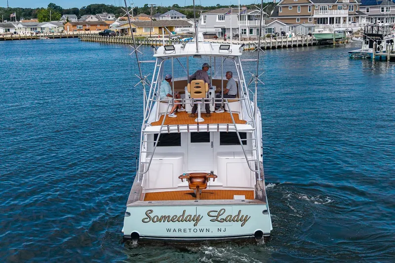 Slide: The Image of 1986 Buddy Davis 47 Convertible boat "Someday Lady" cruising in Waretown, NJ waters. - 49