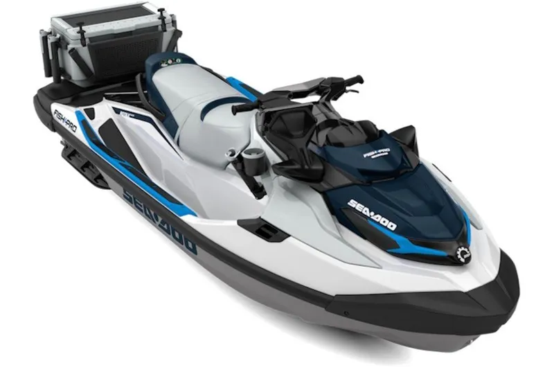 The Image of Sea-Doo FishPro Sport 170 von 2027 in Weiß und Blau mit Angelzubehör. - 2