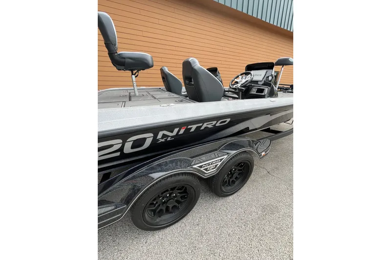 Slide: The Image of 2027 Nitro Z20 XL Pro boat with sleek design and dual seating. - 6
